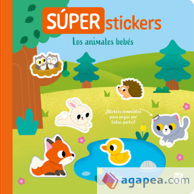 SUPER STICKERS LOS ANIMALES BEBE