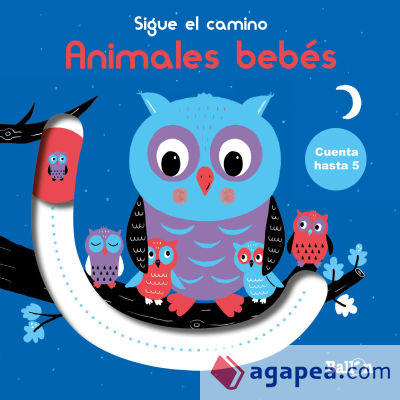 Sigue el camino - Cuenta hasta 5 - Animales bebés