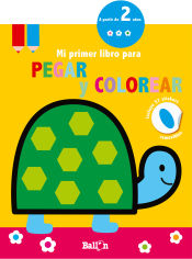 Portada de TORTUGA - Mi primer libro para pegar y colorear