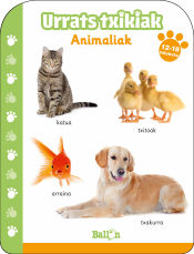 Portada de Urrats Txikiak - Animaliak 12-18 hilabete