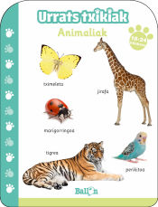 Portada de Urrats Txikiak - Animaliak 18-24 hilabete