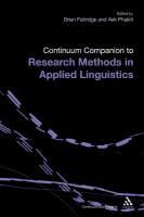 Portada de Continuum Companion to Research Methods in Applied Linguisti