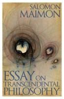 Portada de Essay on Transcendental Philosophy