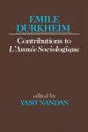 Contributions to L'Ann&Atilde;&copy;e Sociologique