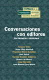 Conversación con editores.