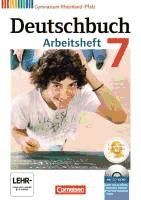 Portada de Deutschbuch 7. Schuljahr. Arbeitsheft mit Lösungen und Übungs-CD-ROM. Gymnasium Rheinland-Pfalz