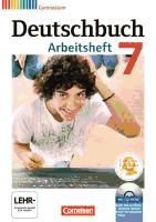 Portada de Deutschbuch 7. Schuljahr. Gymnasium Allgemeine Ausgabe. Arbeitsheft mit Lösungen und CD-ROM