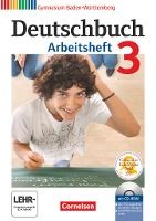 Portada de Deutschbuch Gymnasium 3: 7. Schuljahr. Arbeitsheft mit Lösungen und Übungs-CD-ROM. Baden-Württemberg