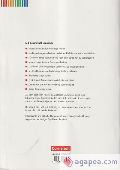 Deutschbuch Gymnasium Band 5: 9. Schuljahr - Baden-Württemberg - Arbeitsheft mit Lösungen