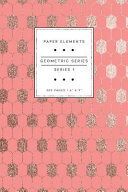Portada de Geometric Series: Series 1: Salmon: Paper Elements: 6 X 9 Notebook Journal: 300 Pages