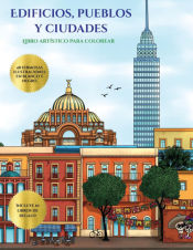 Portada de Libro artístico para colorear (Edificios, pueblos y ciudades)