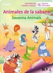 Portada de PEGAPLANETA 4. Animales de la sabana - Savanna Animals