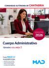 Cuerpo Administrativo. Temario volumen 3. Comunidad Aut&oacute;noma de Cantabria