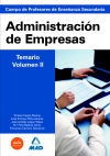 Cuerpo De Profesores De Enseñanza Secundaria. Administración De Empresas. Temario. Volumen Ii