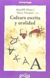 Cultura escrita y oralidad