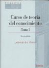 Curso de Teoría del Conocimiento Tomo I