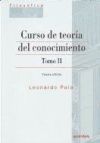 Curso de Teoría del Conocimiento. Tomo II