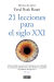 Portada de 21 lecciones para el siglo XXI, de Yuval Noah Harari