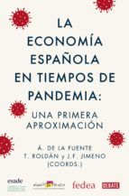 Portada de La economía española en tiempos de pandemia (Ebook)