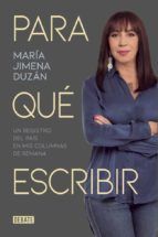 Portada de Para qué escribir (Ebook)