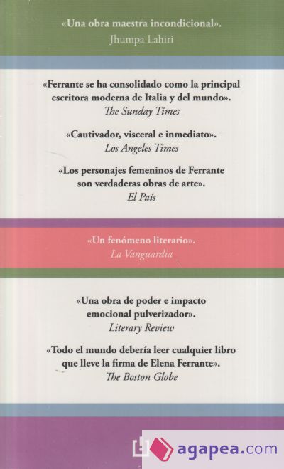 Saga Dos amigas (La amiga estupenda | Un mal nombre | Las deudas del cuerpo | La ni&ntilde;a perdida)