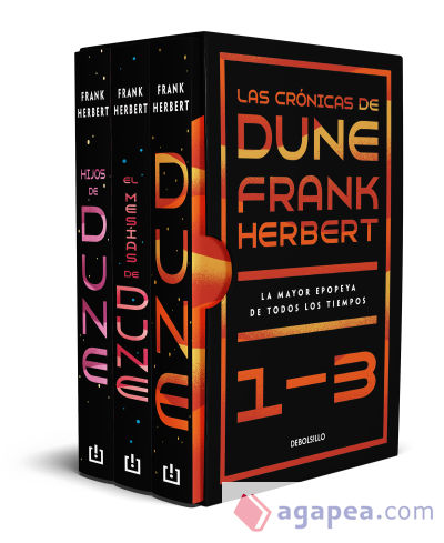 DUNE (estuche con: Dune | El mesías de Dune | Hijos de Dune)