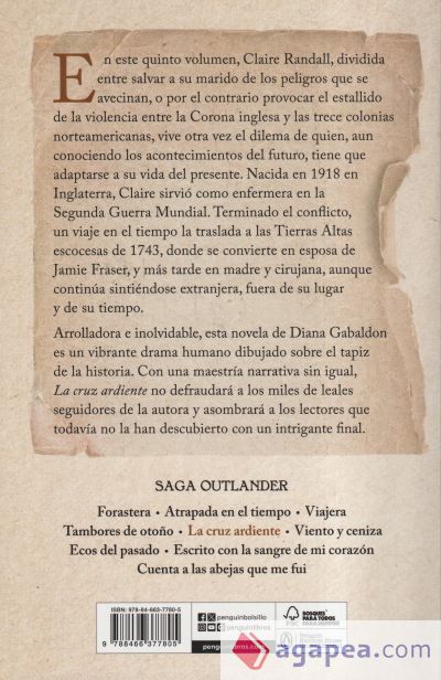 La cruz ardiente (Saga Outlander 5)