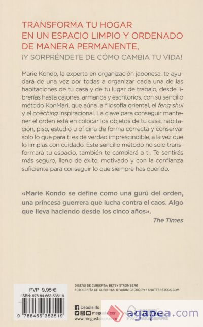 DEBOLSILLO La Magia Del Orden - Autor(a): Marie Kondo