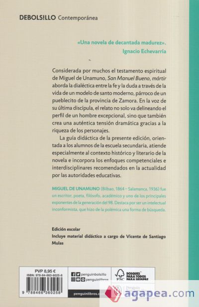 San Manuel Bueno, mártir (edición escolar)