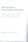 DEL ESCRIBANO AL SECRETARIO MUNICIPAL