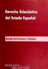 Derecho Eclesiástico Del Estado Español.