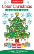 Portada de Color Christmas Coloring Book: Perfectly Portable Pages