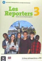 Portada de Les reporters 3 - A2.1 Éd Macmillan- Cahier d'exercices + CD