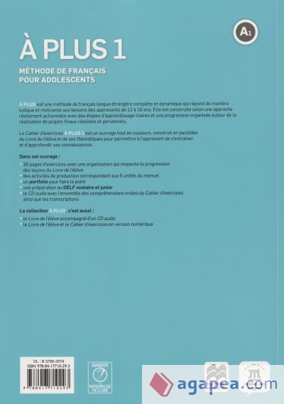 À plus 1 - Éd. Macmillan Cahier d'exercices + CD audio