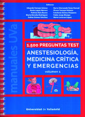 Portada de 1500 PREGUNTAS TEST (1) ANESTESIOLOGIA,MEDICINA CRITI.Y EME