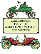 Portada de 100 GREAT ANTIQUE AUTOMOBILES IN FULL-COLOUR PRINTS