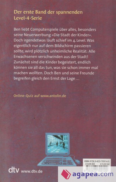 Level 4 Die Stadt Der Kinder Zusammenfassung Alle Kapitel LEVEL 4. DIE STADT DER KINDER - ANDREAS SCHLUTER - 9783423709149