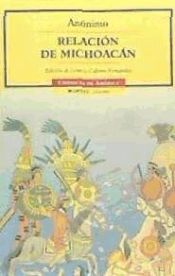 Portada de Relación de Michoacán
