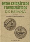 Datos epigráficos y numismáticos de España