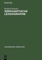 Portada de Germanistische Lexikographie