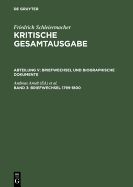 Portada de Kritische Gesamtausgabe, Band 3, Briefwechsel 1799-1800