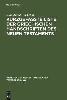 Portada de Kurzgefaßte Liste der griechischen Handschriften des Neuen Testaments