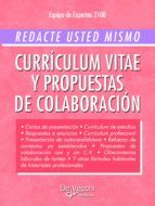 Portada de Redacte usted mismo currículum vitae y propuestas de colaboración (Ebook)