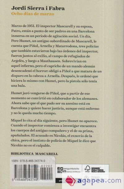 Ocho d&iacute;as de marzo (Inspector Mascarell 8)