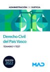 Derecho Civil del País Vasco para oposiciones Justicia. Temario y test