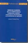 Derecho europeo de la competencia