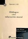 Portada de Diálogos sobre educación moral