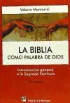 Portada de LA BIBLIA COMO PALABRA DE DIOS: introducción general a la Sagrada Escritura