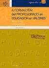 Portada de La formación del profesorado en educación en valores