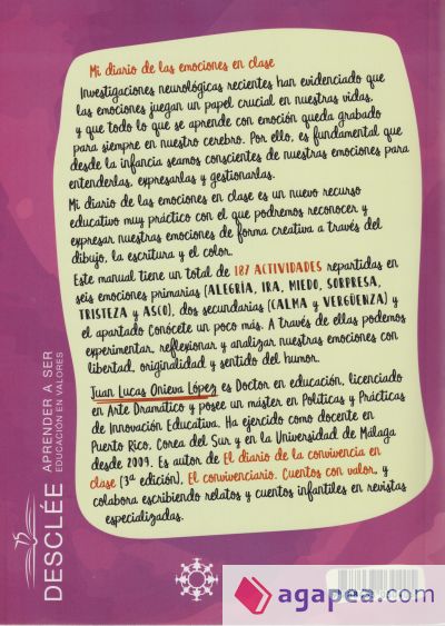Mi diario de las emociones en clase Mi diario de las emociones en clase